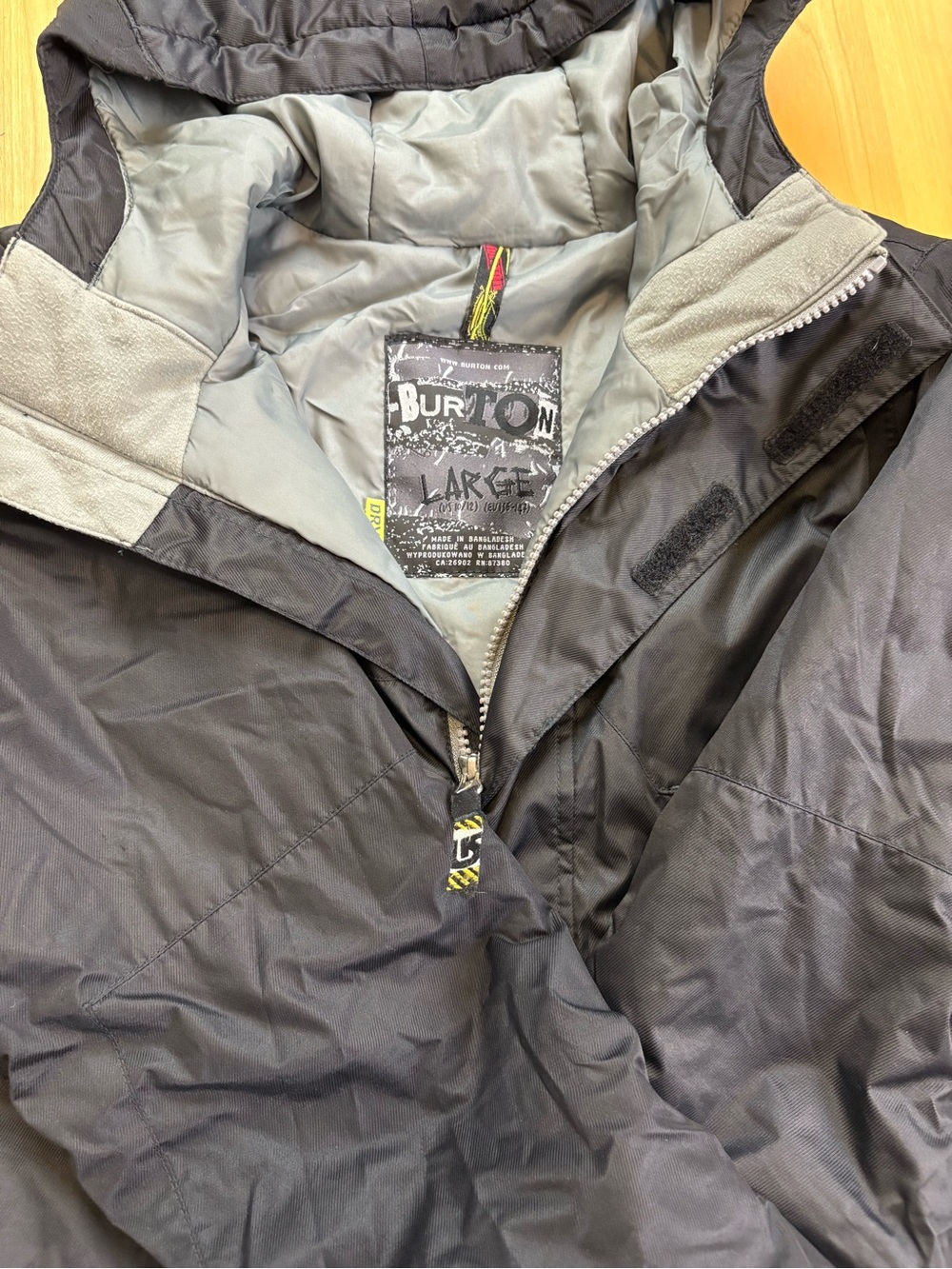Burton Dryride Youth Boys Insulated Snowboard Ski Jacket Size Lrg. 10/12 Blk - Picture 3 of 5